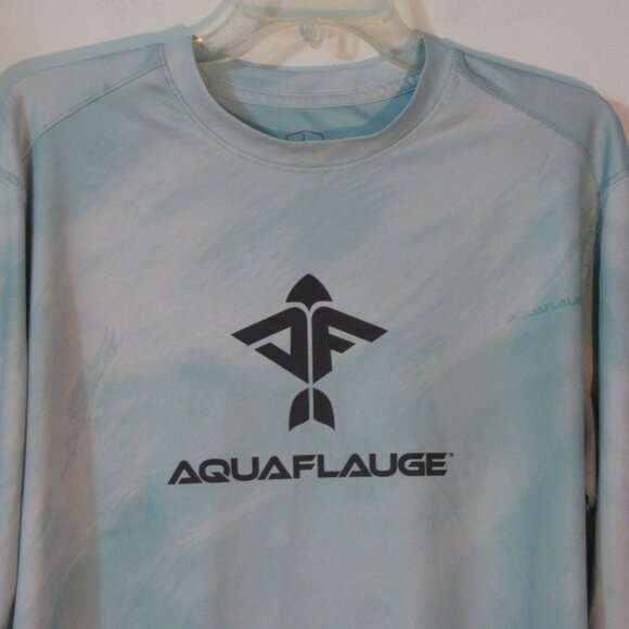 LAST CHANCE-Donate 11/30 2/$15 Aquaflauge T Tshirt Large Blue Tie Dye Inspired - Picture 2 of 5